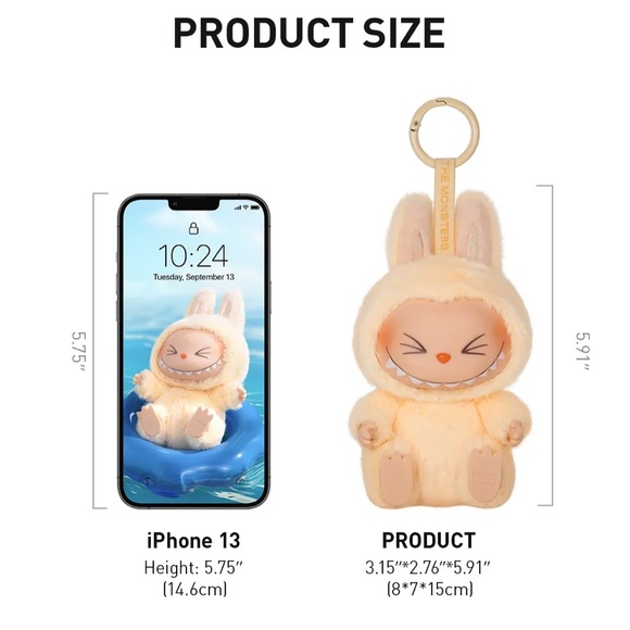 ZIZI POP MART Unopened Labubu Have a Seat Vinyl Plush Keychain Blind Box - Picture 10 of 10